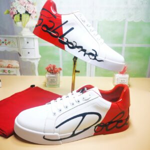 DOLCE & GABBANA Leather Portofino Sneakers – 1:1 Replica Quality – DG-SOR04