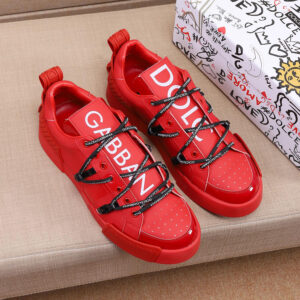 DOLCE & GABBANA Portofino Sneakers In Calfskin And Patent Leather – 1:1 Replica Quality – DG-SOR07