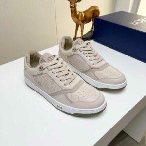 Dior - Gray Smooth Calfskin And Gray Dior Oblique-Embossed Suede – 1:1 Replica Quality – DR-SOR02