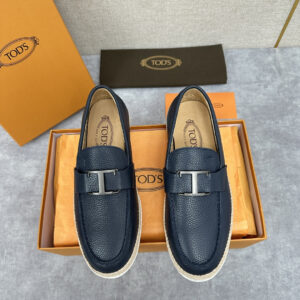 Tod’s T-Buckle Espadrille Loafers – Black – 1:1 Replica Quality – TO-SH11