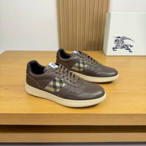 Burberry Alder Check Leather Sneakers – 1:1 Replica Quality – BBR-SOR11