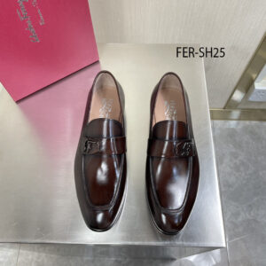 Salvatore Ferragamo "Riben" Wedge Shoes Black – 1:1 Replica Quality – FER-SH25