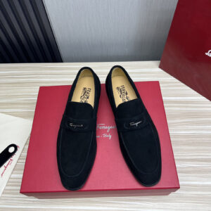 Ferragamo Vara Suede Loafers – 1:1 Replica Quality – FER-SH54