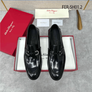 Ferragamo Moccasin With Gancini Ornament  – 1:1 Replica Quality – FER-SH01.2