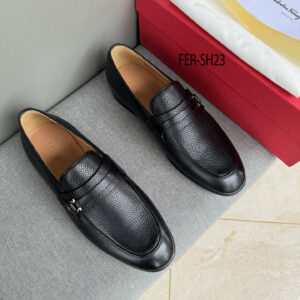 Ferragamo Moccasin With Gancini Ornament  – 1:1 Replica Quality – FER-SH23