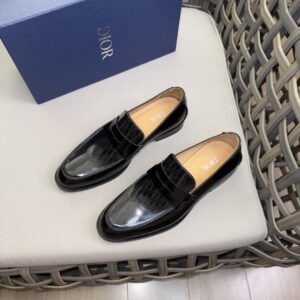 DIOR Black Polished Calfskin With Dior Oblique Gradient – 1:1 Replica Quality – DR-SH05