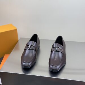 Tod’s Woven-Band Moc-Toe Loafer – Black – 1:1 Replica Quality – TO-SH18