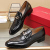 Ferragamo Men's Leather Logo Shoes – 1:1 Replica Quality – FER-SH39