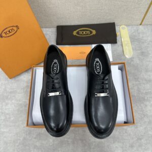 TOD'S Men's Black Leather Shoes – 1:1 Replica Quality – TO-SH02