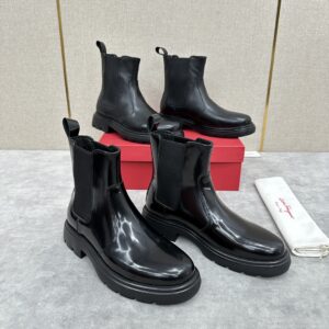 Ferragamo Leather Chelsea Boots – 1:1 Replica Quality – FER-SH61