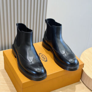 Tod’s Wingtip Chelsea Boots – Black – 1:1 Replica Quality – TO-SH15