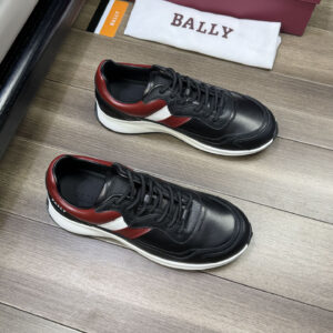 BALLY Outline Sneaker in White/Black And Heritage Red Leather – 1:1 Replica Quality – BL-SOR12