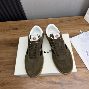 Bally Retro Stripe-Detail Suede Sneakers – 1:1 Replica Quality – BL-SOR17