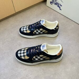 Burberry Check Leather Low-Top Sneakers – 1:1 Replica Quality – BBR-SOR05