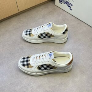 Burberry Leather and Check Terrace Sneakers​ – 1:1 Replica Quality – BBR-SOR04