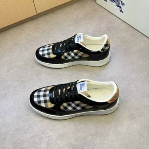 Burberry Check Leather Low-Top Sneakers – 1:1 Replica Quality – BBR-SOR01